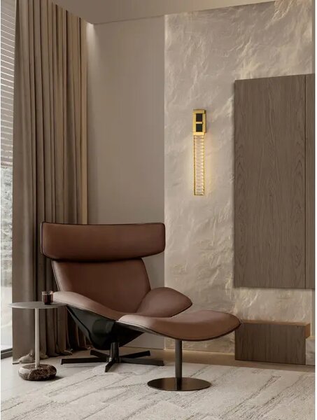 LAZURA ZIDNA LED SVJETILJKA ZLATNA 9W IP20 3000K TRIAK PRIGUŠLJIVA NL9124109