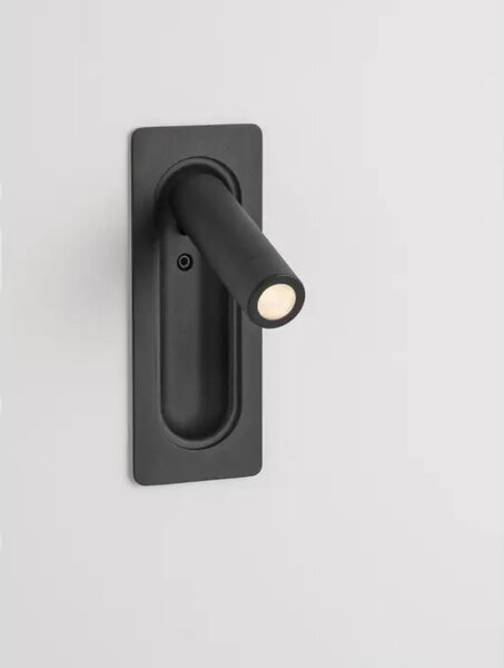 INLITE ZIDNA LED SVJETILJKA CRNA 3W IP20 3000K NL9232220