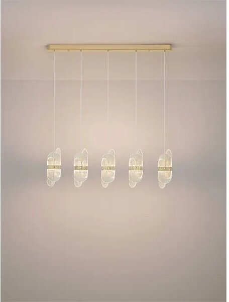LUCIEN LED LUSTER ZLATNI/STAKLO 34W IP20 3000K TRIAK PRIGUŠLJIV NL9214204