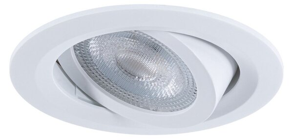 Paulmann vgradni reflektor FIXEDLED, bel, 8 cm, 830, vklop/izklop, 10-kratni, Bela, Dnevna soba / jedilnica, Plastika, Sodobni, Vgradne svetilke okrogle