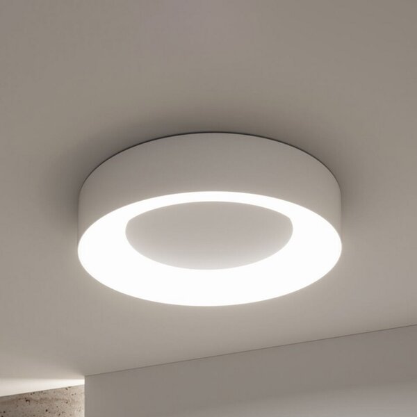 Paulmann Smart LED stropna svetilka Casca, bela, Ø 40 cm, RGBW, IP44, zatemnjen, Bela, Dnevna soba / jedilnica, Kovina, Sodobni