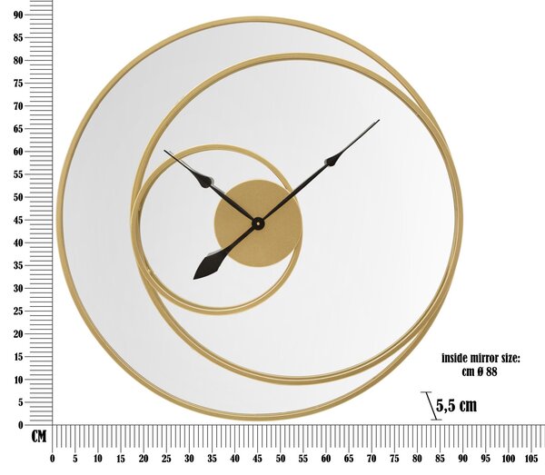 Stensko ogledalo With Clock