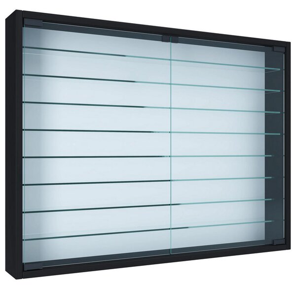 VISEČA VITRINA, črna