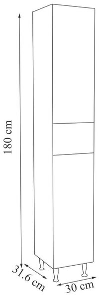VISOKA OMARA 30/180/31,6 cm
