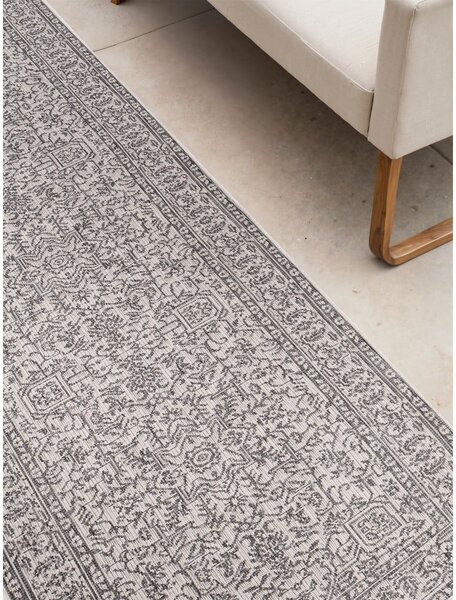 Sivo-slonokoščen zunanji in notranji tekač 80x250 cm Duet Kona – NORTHRUGS