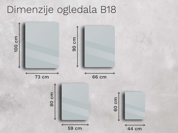Ogledalo z okvirjem B18