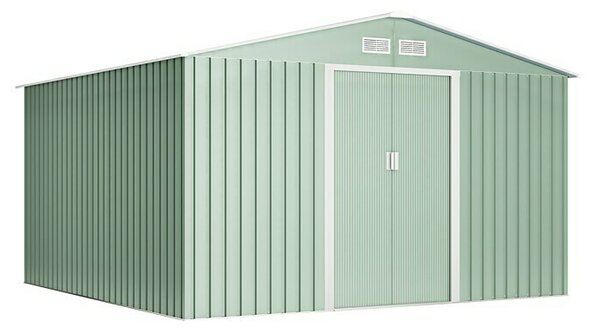 Hoggar Vrtna lopa (Zunanje dimenzije vključno s strešnim previsom (Š x G): 322 x 324 cm, Jeklo, Osnovna plošča: 10,2 m²)