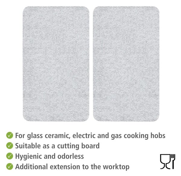 Zaščitne plošče za štedilnik iz kaljenega stekla 2 ks 52x30 cm Transparent – Allstar