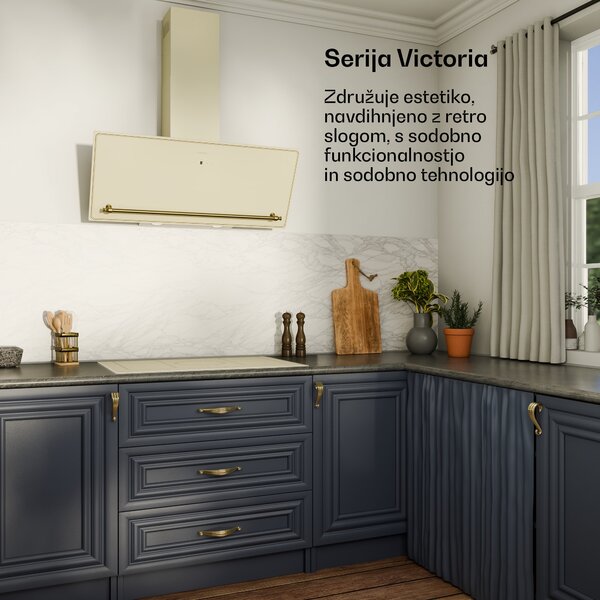 Klarstein Victoria indukcijska kuhalna plošča | 5 kuhalnih con | retro estetika | 11500 W | 77 cm