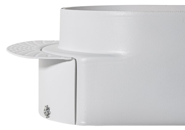 Komplet 6 okroglih vgradnih reflektorjev belih GU10 50 mm 2-luči - Hubs