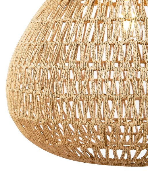 Skandinavska viseča svetilka rjava 45 cm - Lina Natural