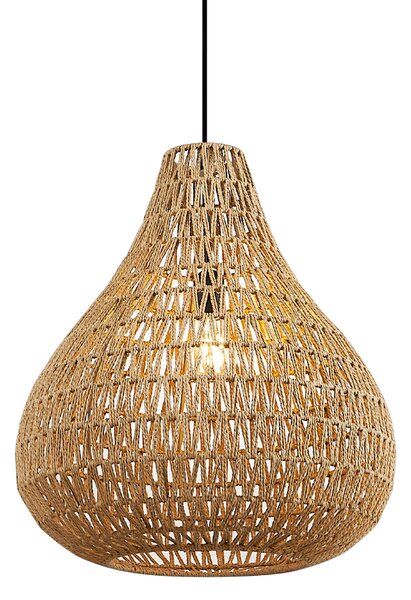 Skandinavska viseča svetilka rjava 45 cm - Lina Natural