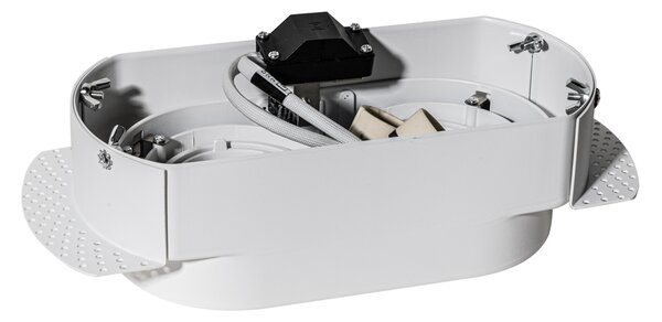 Komplet 6 okroglih vgradnih reflektorjev belih GU10 50 mm 2-luči - Hubs