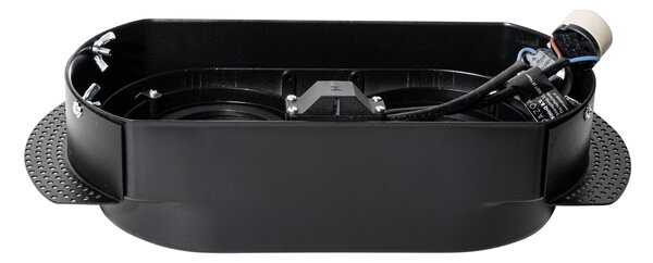 Komplet 6 zaobljenih vgradnih reflektorjev črne barve GU10 70 mm 2-luči - Hubs