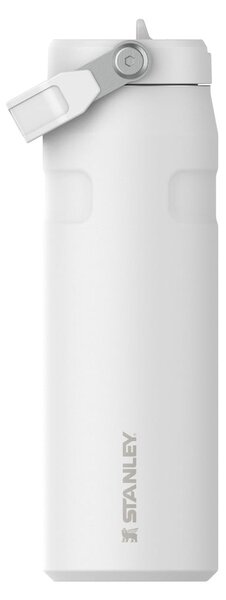 Bela termovka iz nerjavečega jekla 700 ml IceFlow™ Bottle Flip Straw 2.0 Frost – Stanley