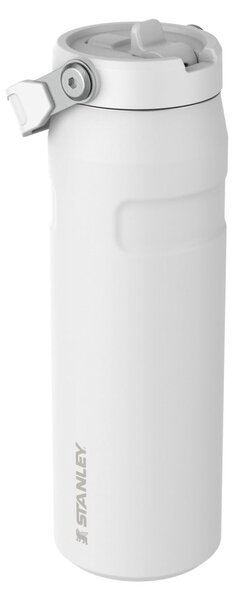 Bela termovka iz nerjavečega jekla 700 ml IceFlow™ Bottle Flip Straw 2.0 Frost – Stanley