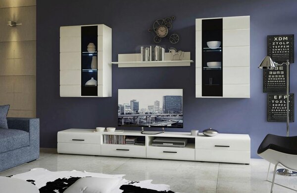 Modern Living Dnevni Regal Kiel, Bela, 4-Delni