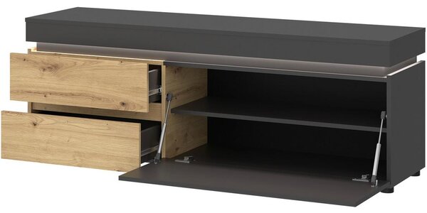 Modern Living Tv-element Luci, Barva Hrasta, Antracit