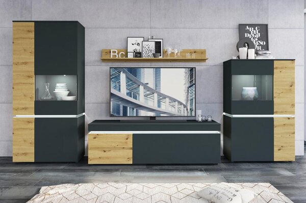 Modern Living Tv-element Luci, Barva Hrasta, Antracit