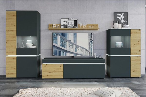 Modern Living Tv-element Luci, Barva Hrasta, Antracit