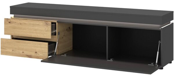 Modern Living Tv-element Luci, Barva Hrasta, Antracit
