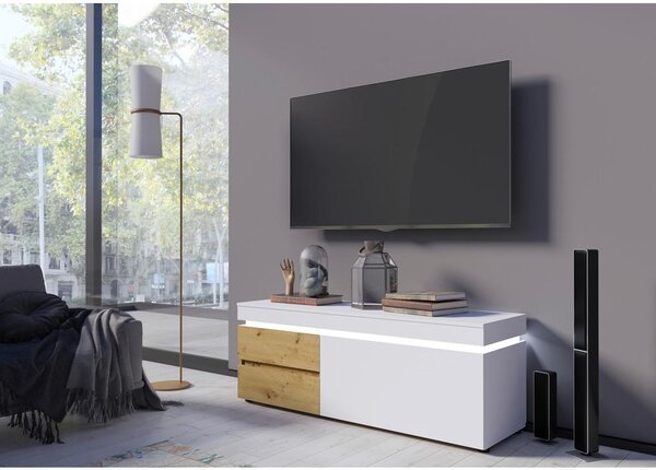 Modern Living Tv-element Luci, Bela, Barva Hrasta