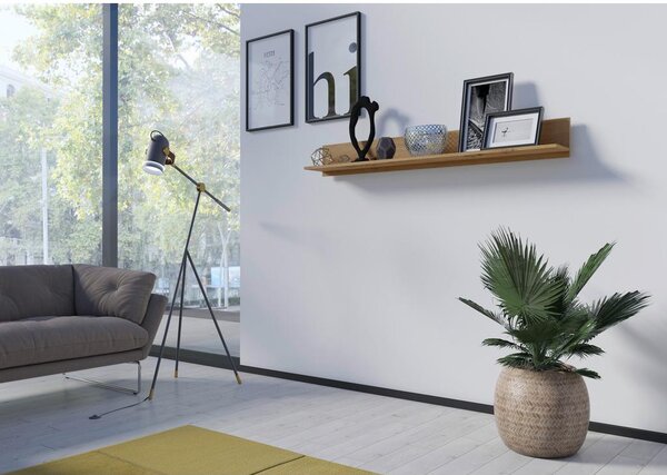 Modern Living Stenska Polica Luci, Barva Hrasta