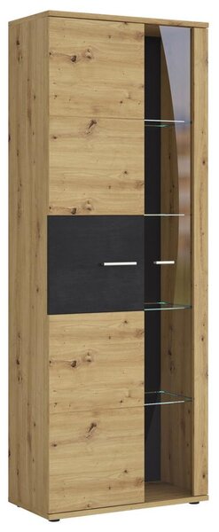Modern Living Vitrina Nina, Barva Hrasta, Antracit