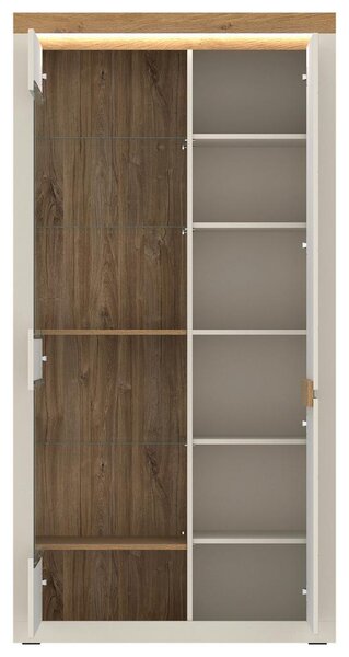 Modern Living Vitrina Naxxar, Barva Hrasta, Kašmir, Osvetlitev