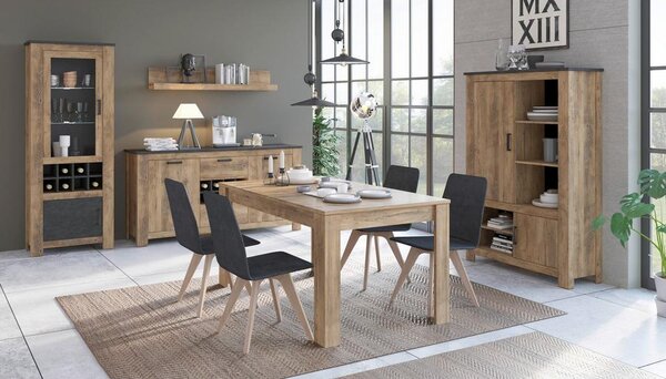 Modern Living Komoda Rapallo, Barva Kostanja, Antracit