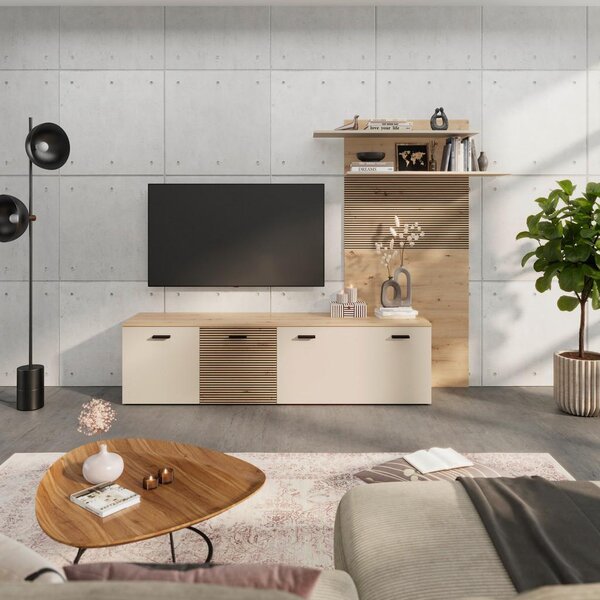 Modern Living Dnevni Regal Free, Barva Hrasta, Kašmir