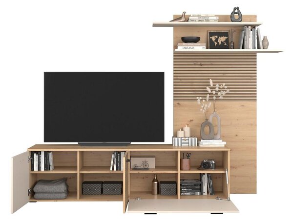 Modern Living Dnevni Regal Free, Barva Hrasta, Kašmir
