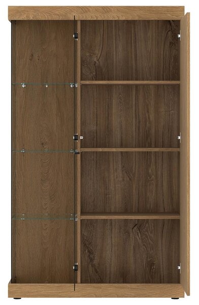 Modern Living Vitrina Aretta, Barva Hrasta, Antracit