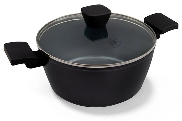 BE Living Lonec s pokrovom Delight Black 24 cm