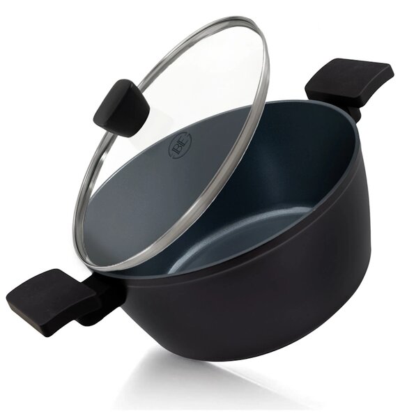 BE Living Lonec s pokrovom Delight Black 24 cm