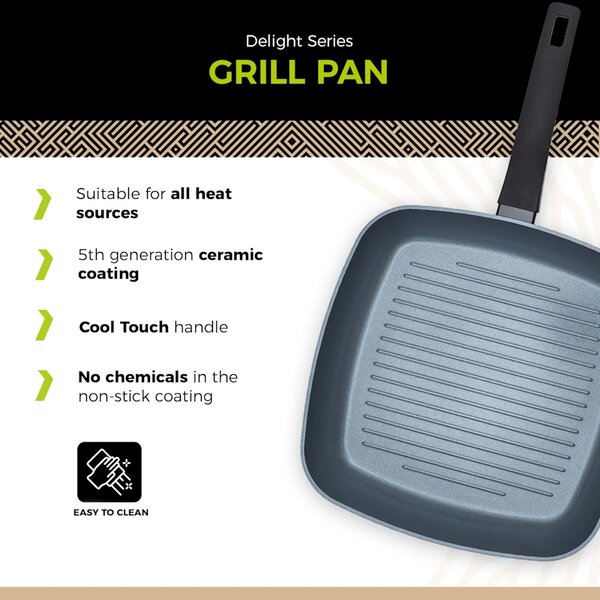 BE Living Grill ponev Delight Black 28 cm