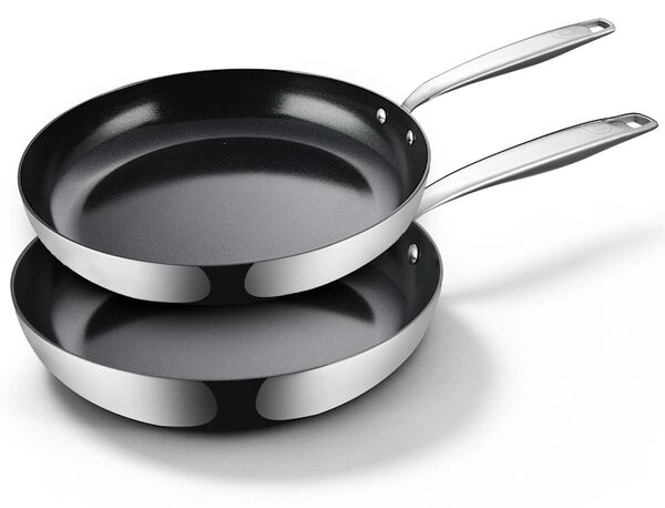 BE Living Set ponev Essential Black 24-28 cm nerjavno jeklo