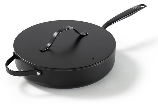 BE Living Globoka ponev s pokrovom Essential Black 28 cm