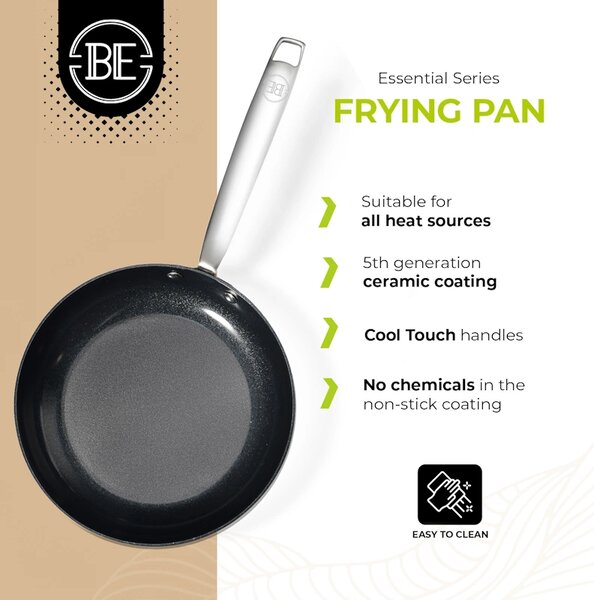 BE Living Ponev Essential Black 20 cm nerjavno jeklo