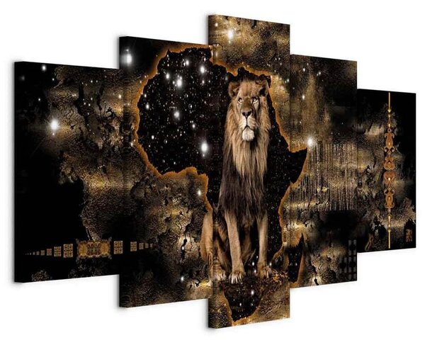 Artgeist Slika Na Platnu Golden Lion