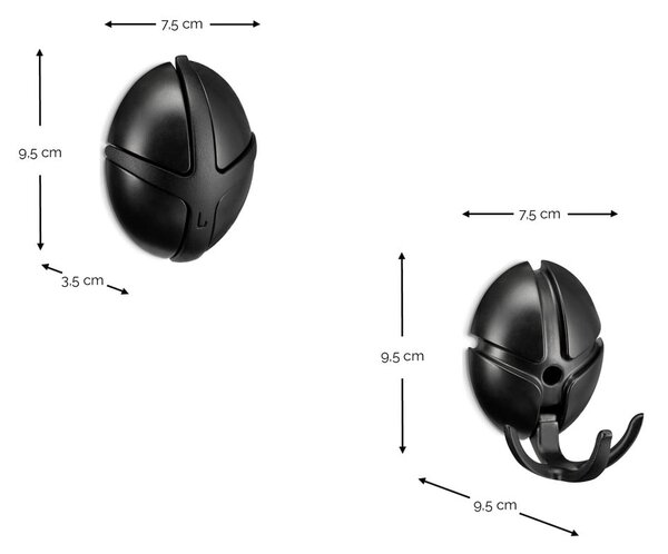 Stenski obešalnik v zlati barvi Tick – Spinder Design