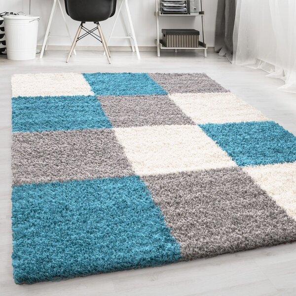 Sivo-turkizna preproga 160x230 cm Life – Ayyildiz Carpets