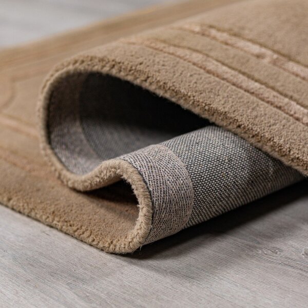 Rjava ročno tkana volnena preproga 200x290 cm Gatsby – Flair Rugs