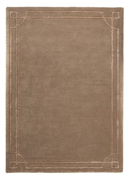 Rjava ročno tkana volnena preproga 200x290 cm Gatsby – Flair Rugs