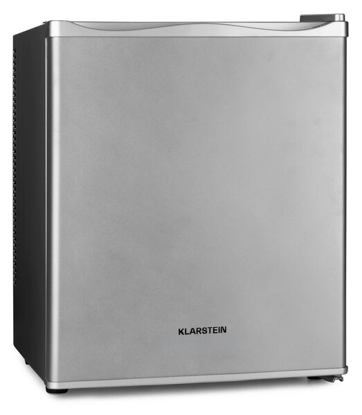 Klarstein Happy Hour 30, minibar, 30 l, 5-15 °C, energijski razred G, tiho delovanje, 25 dB, LED osvetlitev, srebrna