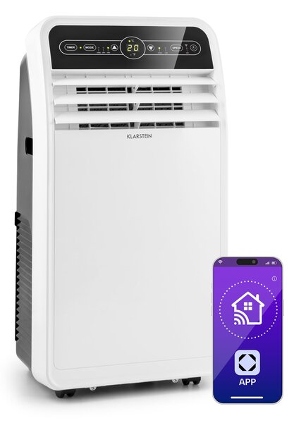 Klarstein Metrobreeze New York Smart 7k, mobilna klimatska naprava, 7000 BTU/2,1 kW, energijski razred A, daljinski upravljalnik