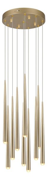 LED viseča svetilka v zlati barvi ø 30 cm Cala – Trio Select