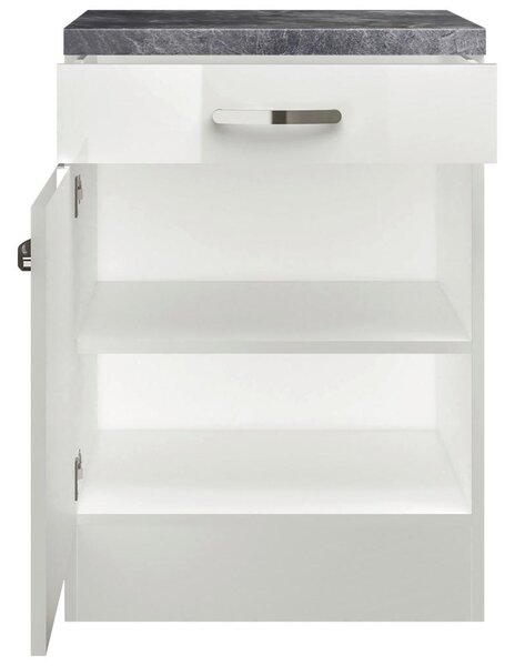 FlexWell Kuhinjska Spodnja Omarica Alba, Bela, Š. 60 Cm