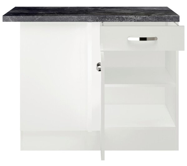 FlexWell Kotna Spodnja Omarica Alba, Bela, Š. 110 Cm