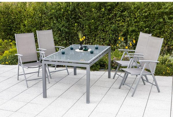 Gardenson Set Zložljivih Vrtnih Stolov Amalfi, 2 Kos, Rjava